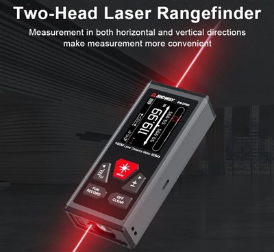 2023 Tiba Baru Meter Laser Bilateral Meter Laser Tape Bidirectional Range Fin...