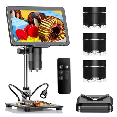 Mikroskop solder elektron 3 lensa 10.1 inci